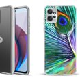 thumbnail image 1 of OneToughShield ® Compatible with Motorola Moto G Power 5G 2023 Fashion Phone Case - Peacock Feather, 1 of 3