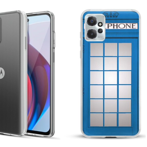 OneToughShield ® Compatible with Motorola Moto G Power 5G 2023 Fashion Phone Case - Phone Booth Blue