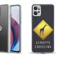 thumbnail image 1 of OneToughShield ® Compatible with Motorola Moto G Power 5G 2023 Fashion Phone Case - Road Sign Giraffe, 1 of 3