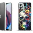 thumbnail image 1 of OneToughShield ® Compatible with Motorola Moto G Power 5G 2023 Fashion Phone Case - Skull Flower, 1 of 3