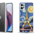 thumbnail image 1 of OneToughShield ® Compatible with Motorola Moto G Power 5G 2023 Fashion Phone Case - Starry Night Eiffel, 1 of 3
