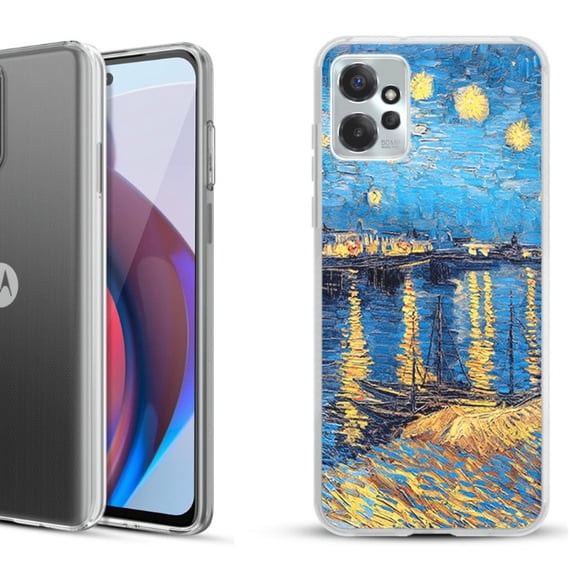 OneToughShield ® Compatible with Motorola Moto G Power 5G 2023 Fashion Phone Case - Starry Night Rhone