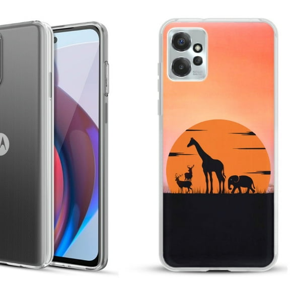 OneToughShield ® Compatible with Motorola Moto G Power 5G 2023 Fashion Phone Case - Sunset Safari