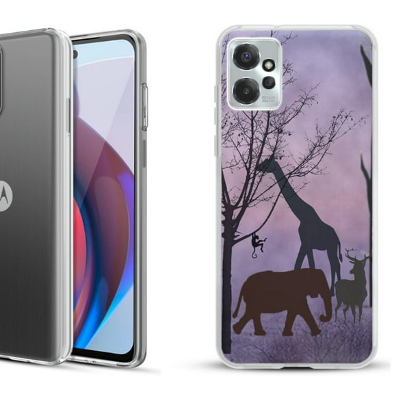 OneToughShield ® Compatible with Motorola Moto G Power 5G 2023 Fashion Phone Case - Twilight Safari