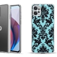 thumbnail image 1 of OneToughShield ® Compatible with Motorola Moto G Power 5G 2023 Fashion Phone Case - Victorian Blue/Black, 1 of 3