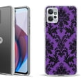 thumbnail image 1 of OneToughShield ® Compatible with Motorola Moto G Power 5G 2023 Fashion Phone Case - Victorian Purple/Black, 1 of 3