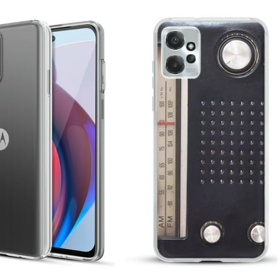 OneToughShield ® Compatible with Motorola Moto G Power 5G 2023 Fashion Phone Case - Vintage Radio