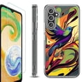 thumbnail image 1 of OneToughShield ® Compatible with Samsung Galaxy A15 5G, Shockproof Bumper Phone Case, with Tempered Glass Screen Protector - Abstract Bird, 1 of 4