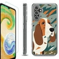 thumbnail image 1 of OneToughShield ® Compatible with Samsung Galaxy A15 5G, Shockproof Bumper Phone Case, with Tempered Glass Screen Protector - Basset Hound, 1 of 4