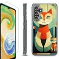 thumbnail image 1 of OneToughShield ® Compatible with Samsung Galaxy A15 5G, Shockproof Bumper Phone Case, with Tempered Glass Screen Protector - Cute Cats, 1 of 4