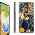 thumbnail image 1 of OneToughShield ® Compatible with Samsung Galaxy A15 5G, Shockproof Bumper Phone Case, with Tempered Glass Screen Protector - Flower Art, 1 of 4