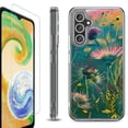 thumbnail image 1 of OneToughShield ® Compatible with Samsung Galaxy A15 5G, Shockproof Bumper Phone Case, with Tempered Glass Screen Protector - Flower Wind, 1 of 4