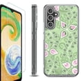 thumbnail image 1 of OneToughShield ® Compatible with Samsung Galaxy A15 5G, Shockproof Bumper Phone Case, with Tempered Glass Screen Protector - Leaf Pink Green, 1 of 4