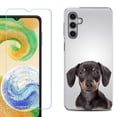 thumbnail image 1 of OneToughShield ® Compatible with Samsung Galaxy A25 5G, Shockproof Phone Case, with Tempered Glass Screen Protector - Dachshund Face, 1 of 3