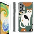 thumbnail image 1 of OneToughShield ® Compatible with Samsung Galaxy S23 FE Fan Edition, Shockproof Phone Case, with Tempered Glass Screen Protector - Cat, 1 of 4