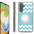 thumbnail image 1 of OneToughShield ® Compatible with Samsung Galaxy S23 FE Fan Edition, Shockproof Phone Case, with Tempered Glass Screen Protector - Chevron/Volleyball, 1 of 4