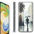 thumbnail image 1 of OneToughShield ® Compatible with Samsung Galaxy S23 FE Fan Edition, Shockproof Phone Case, with Tempered Glass Screen Protector - City in the rain, 1 of 4