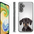 thumbnail image 1 of OneToughShield ® Compatible with Samsung Galaxy S23 FE Fan Edition, Shockproof Phone Case, with Tempered Glass Screen Protector - Dachshund Face, 1 of 4