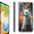 thumbnail image 1 of OneToughShield ® Compatible with Samsung Galaxy S23 FE Fan Edition, Shockproof Phone Case, with Tempered Glass Screen Protector - Fox Autumn, 1 of 4