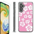 thumbnail image 1 of OneToughShield ® Compatible with Samsung Galaxy S23 FE Fan Edition, Shockproof Phone Case, with Tempered Glass Screen Protector - Hibiscus Pink, 1 of 4