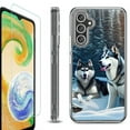 thumbnail image 1 of OneToughShield ® Compatible with Samsung Galaxy S23 FE Fan Edition, Shockproof Phone Case, with Tempered Glass Screen Protector - Husky Snow, 1 of 4