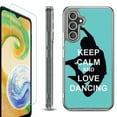 thumbnail image 1 of OneToughShield ® Compatible with Samsung Galaxy S23 FE Fan Edition, Shockproof Phone Case, with Tempered Glass Screen Protector - Keep Calm / Dancing, 1 of 4