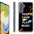 thumbnail image 1 of OneToughShield ® Compatible with Samsung Galaxy S23 FE Fan Edition, Shockproof Phone Case, with Tempered Glass Screen Protector - Keep Calm Music, 1 of 4