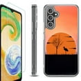 thumbnail image 1 of OneToughShield ® Compatible with Samsung Galaxy S23 FE Fan Edition, Shockproof Phone Case, with Tempered Glass Screen Protector - Sunset Flamingo, 1 of 4