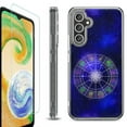 thumbnail image 1 of OneToughShield ® Compatible with Samsung Galaxy S23 FE Fan Edition, Shockproof Phone Case, with Tempered Glass Screen Protector - Zodiac / Horoscope, 1 of 4