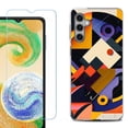 thumbnail image 1 of OneToughShield ® Compatible with Samsung Galaxy S24+ S24 Plus, Shockproof Fashion Phone Case, with Tempered Glass Screen Protector - Abstract Art, 1 of 4