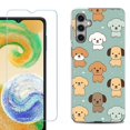thumbnail image 1 of OneToughShield ® Compatible with Samsung Galaxy S24+ S24 Plus, Shockproof Fashion Phone Case, with Tempered Glass Screen Protector - Puppies, 1 of 4