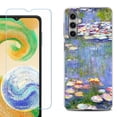 thumbnail image 1 of OneToughShield ® Compatible with Samsung Galaxy S24, Shockproof Fashion Phone Case, with Tempered Glass Screen Protector - Water Lilies, 1 of 4