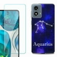 thumbnail image 1 of OneToughShield ® Shockproof Phone Case Compatible with Motorola Moto G Power 5G 2024, with Tempered Glass Screen Protector - Aquarius, 1 of 4