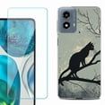 thumbnail image 1 of OneToughShield ® Shockproof Phone Case Compatible with Motorola Moto G Power 5G 2024, with Tempered Glass Screen Protector - Cat on Tree, 1 of 4