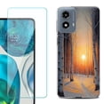 thumbnail image 1 of OneToughShield ® Shockproof Phone Case Compatible with Motorola Moto G Power 5G 2024, with Tempered Glass Screen Protector - Snow Forest, 1 of 4