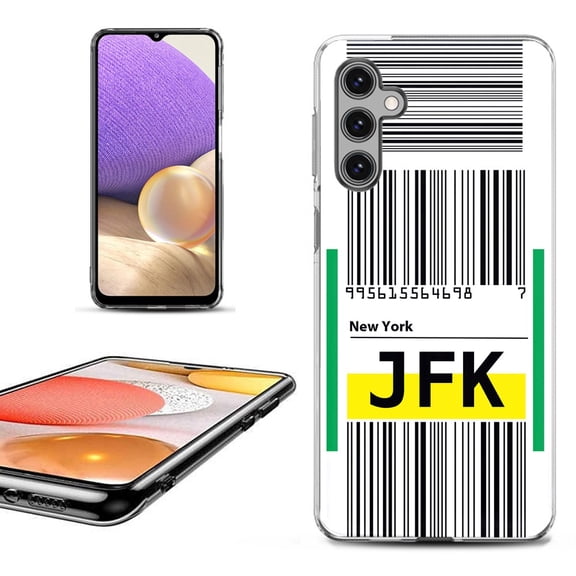 OneToughShield ® Shockproof Phone Case Compatible with Samsung Galaxy A15 5G - Airport Tag / New York