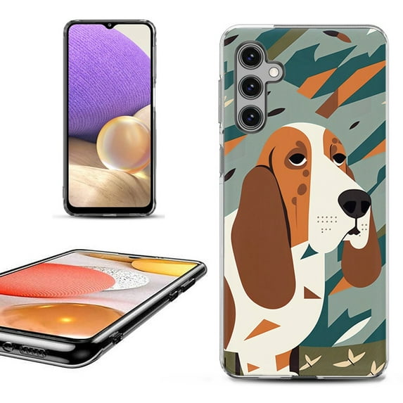 OneToughShield ® Shockproof Phone Case Compatible with Samsung Galaxy A15 5G - Basset Hound