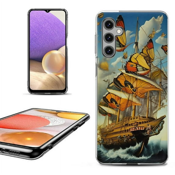 OneToughShield ® Shockproof Phone Case Compatible with Samsung Galaxy A15 5G - Butterfly Ship