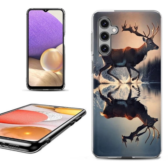 OneToughShield ® Shockproof Phone Case Compatible with Samsung Galaxy A15 5G - Deer Running