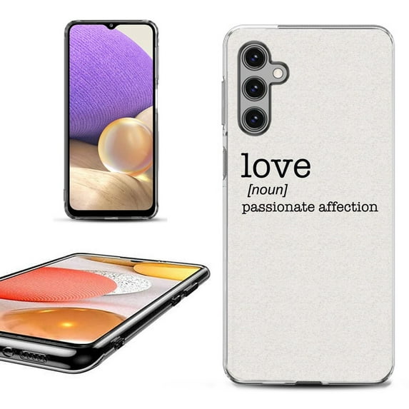 OneToughShield ® Shockproof Phone Case Compatible with Samsung Galaxy A15 5G - Dictionary/Love