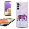 thumbnail image 1 of OneToughShield ® Shockproof Phone Case Compatible with Samsung Galaxy A15 5G - Elephant /Polygon, 1 of 3