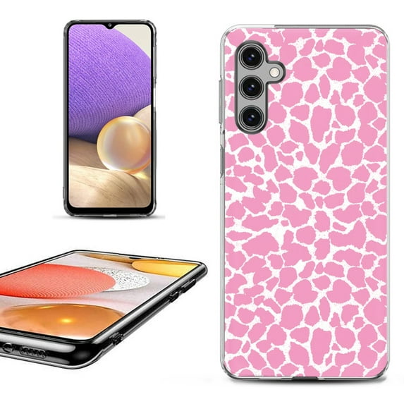 OneToughShield ® Shockproof Phone Case Compatible with Samsung Galaxy A15 5G - Giraffe/Pink