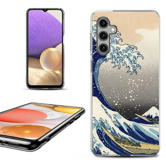 OneToughShield ® Shockproof Phone Case Compatible with Samsung Galaxy A15 5G - Great Wave