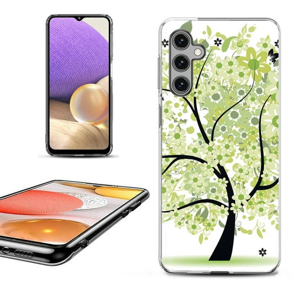 OneToughShield ® Shockproof Phone Case Compatible with Samsung Galaxy A15 5G - Green Tree