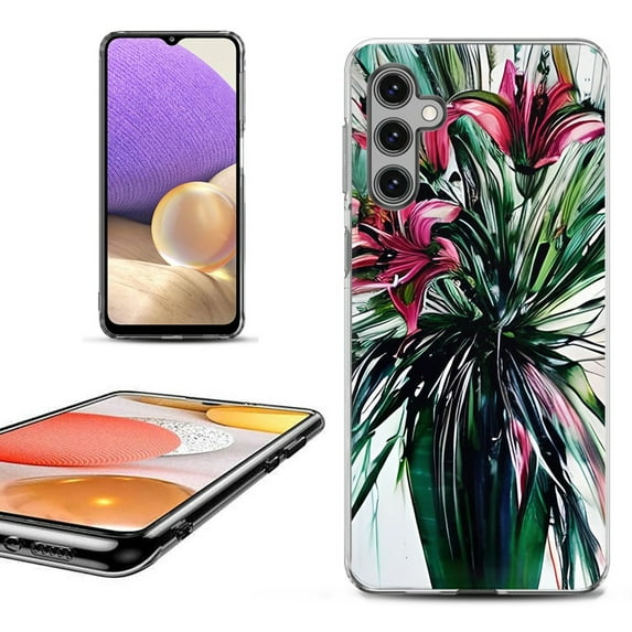 OneToughShield ® Shockproof Phone Case Compatible with Samsung Galaxy A15 5G - Lily