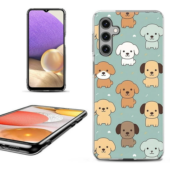 OneToughShield ® Shockproof Phone Case Compatible with Samsung Galaxy A15 5G - Puppies