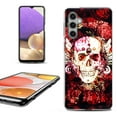 thumbnail image 1 of OneToughShield ® Shockproof Phone Case Compatible with Samsung Galaxy A15 5G - Rose Skull, 1 of 3