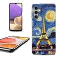 thumbnail image 1 of OneToughShield ® Shockproof Phone Case Compatible with Samsung Galaxy A15 5G - Starry Night Eiffel, 1 of 3
