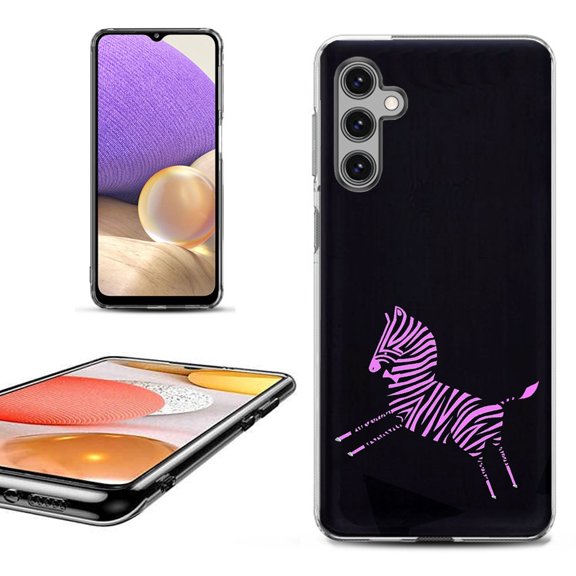 OneToughShield ® Shockproof Phone Case Compatible with Samsung Galaxy A15 5G - Zebra Running