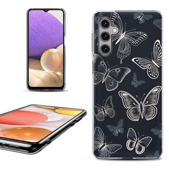 OneToughShield ® Shockproof Phone Case Compatible with Samsung Galaxy A25 5G - Butterfly BW